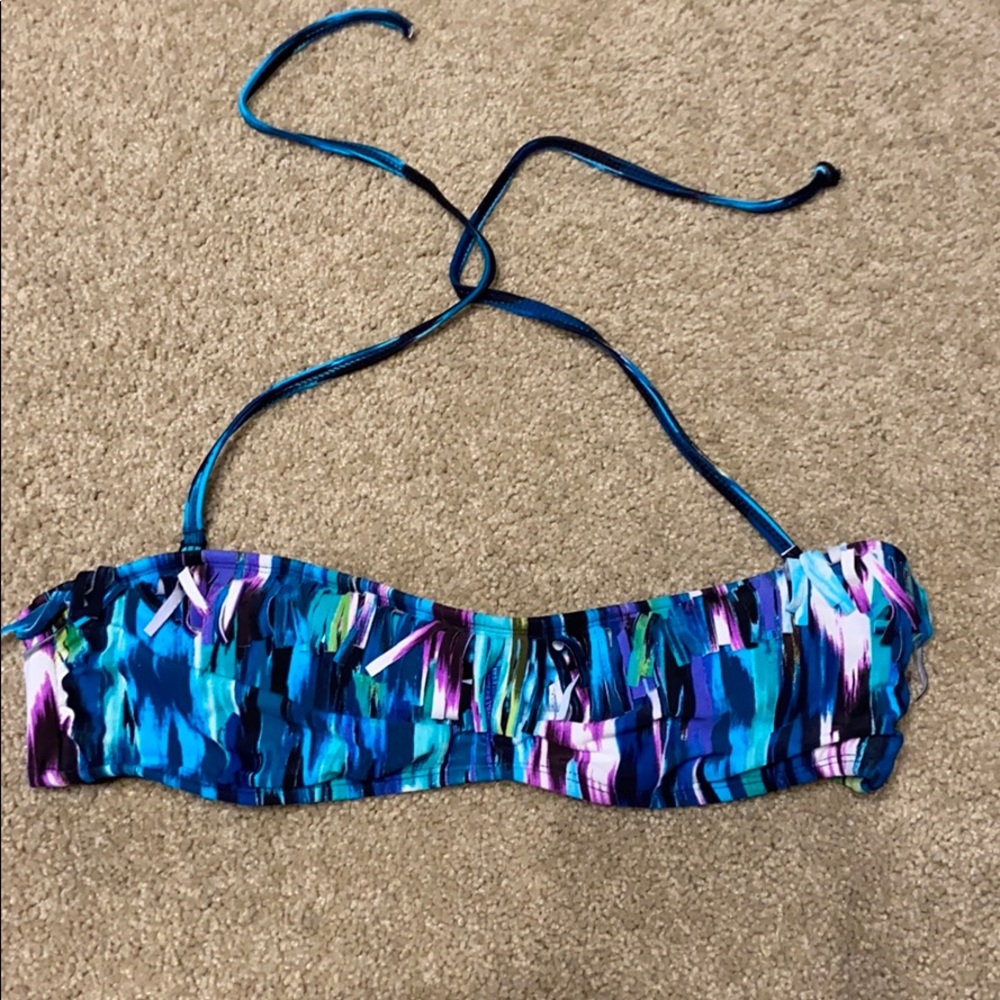 Multicolor Fringe Bikini Top